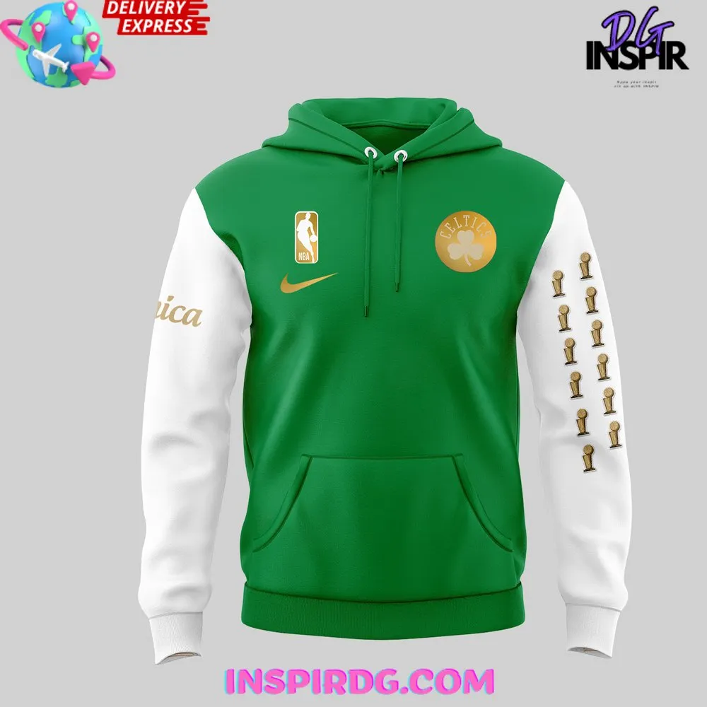 -Boston Celtics 18X NBA Champions Special Green Hoodie