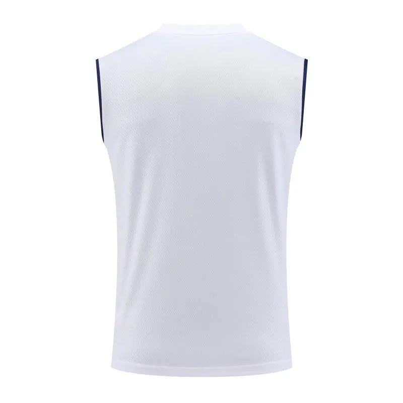 23-24 Arsenal White/Navy Vest Jersey+Shorts