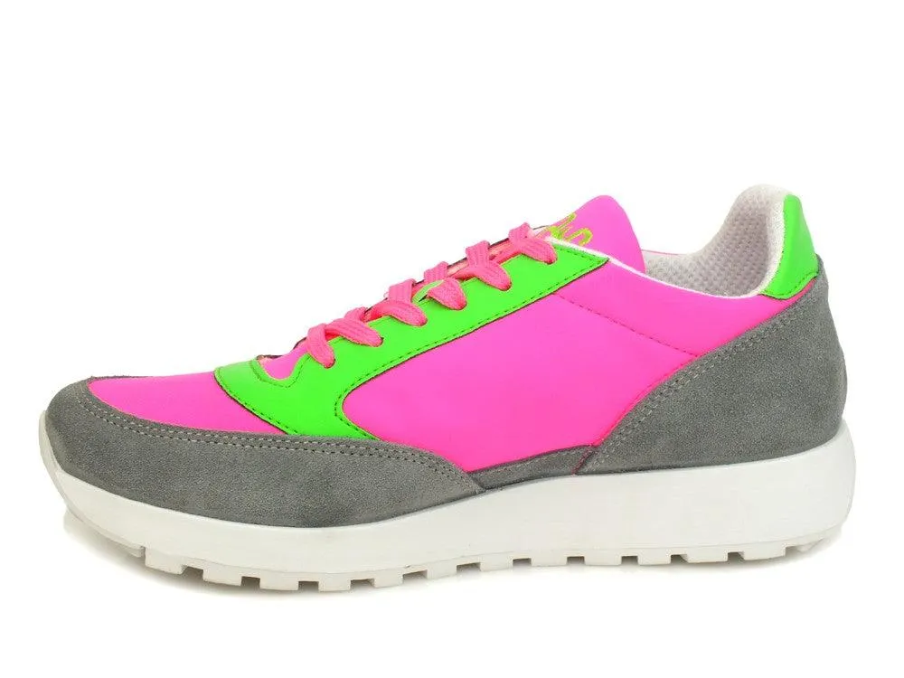 2STARS Sneakers Grigio Verde Rosa 2SD1951