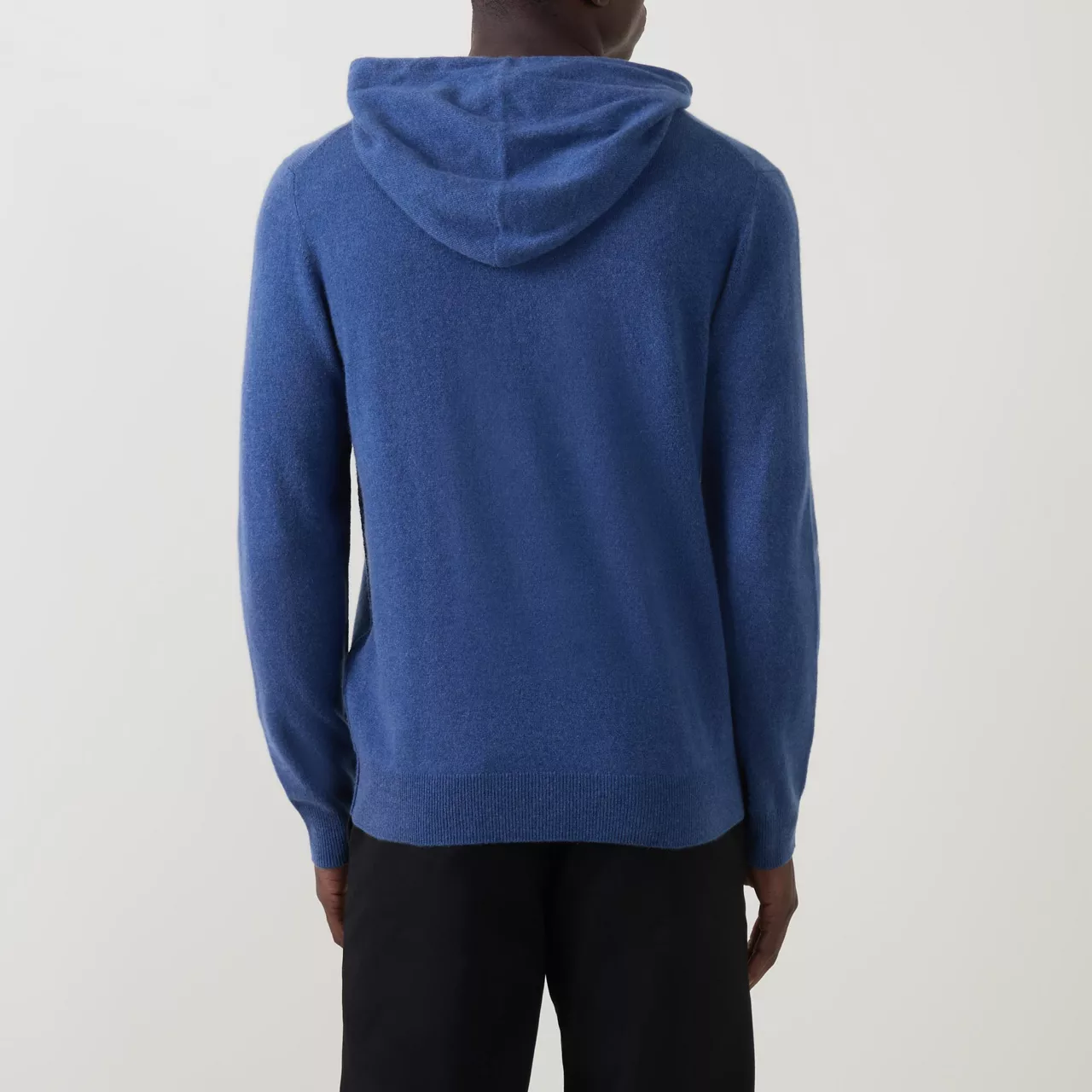 7 FOR ALL MANKIND Cashmere Hoodie - Mid Blue