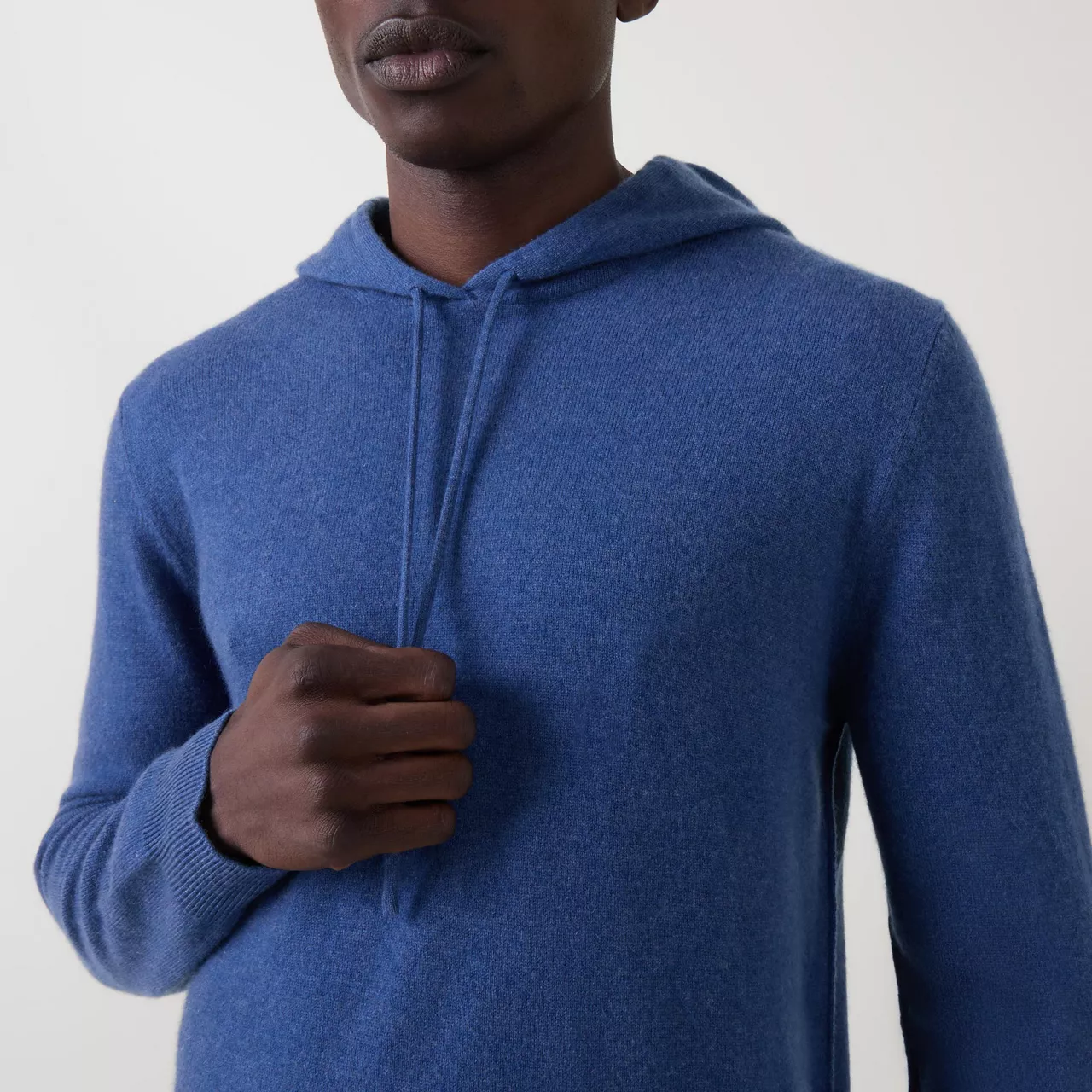 7 FOR ALL MANKIND Cashmere Hoodie - Mid Blue