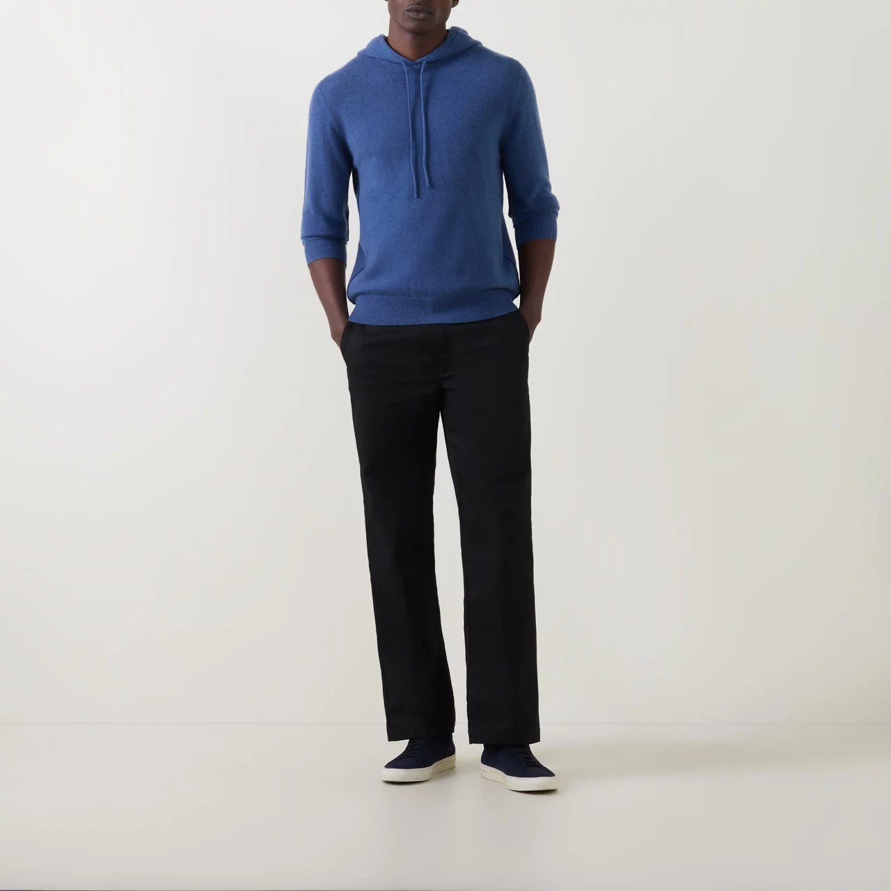 7 FOR ALL MANKIND Cashmere Hoodie - Mid Blue