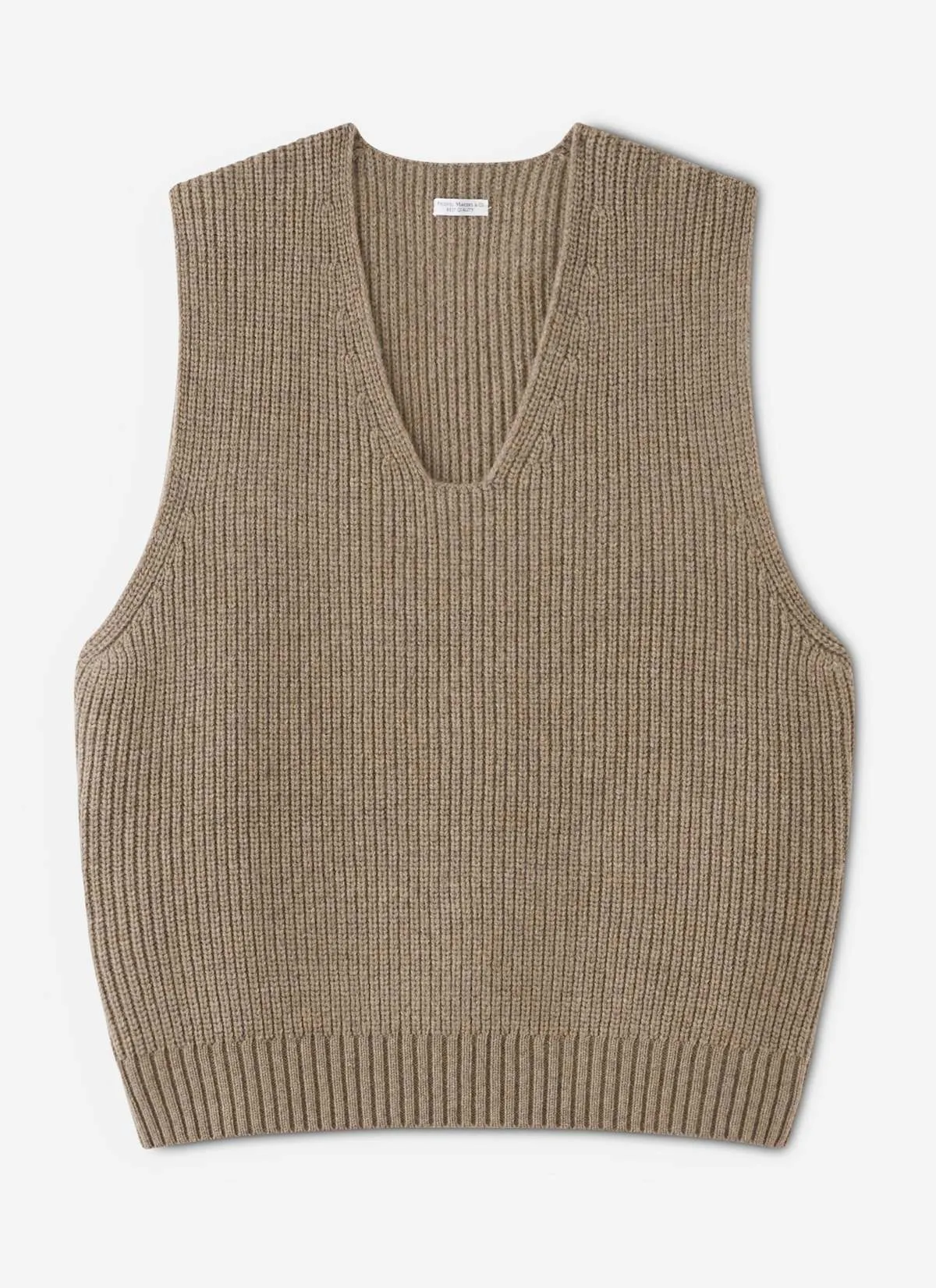 A R C KNITTING VEST - KHAKI