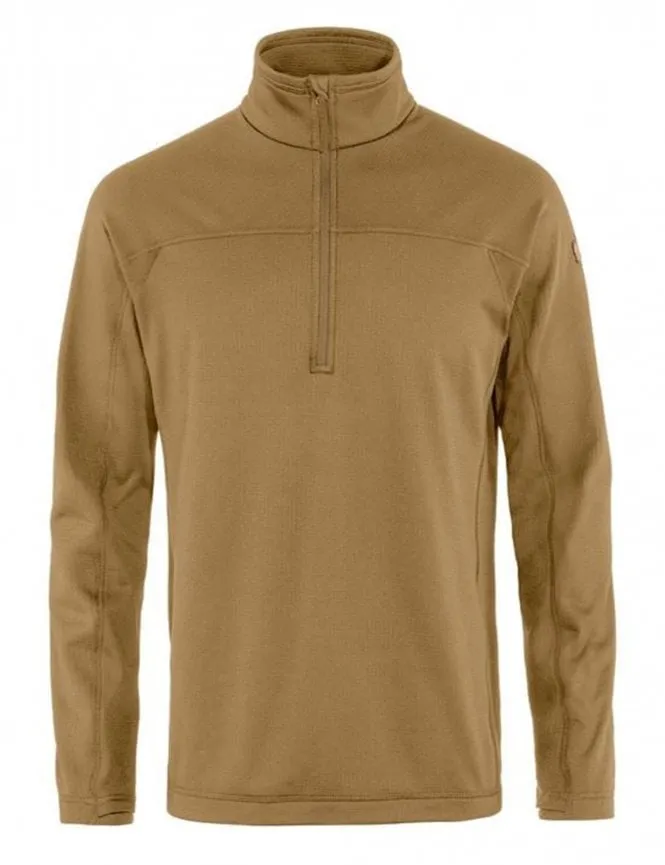 Abisko Lite Half Zip Fleece - Buckwheat Brown