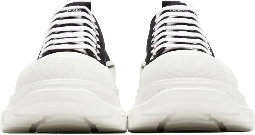 Alexander McQueen Black Tread Slick Low Sneakers