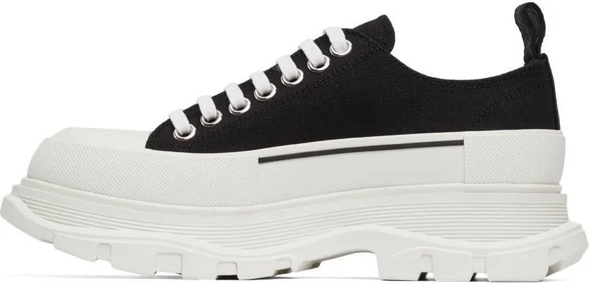 Alexander McQueen Black Tread Slick Low Sneakers