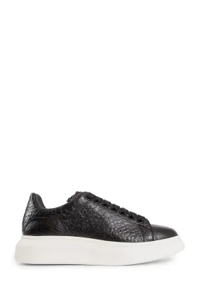 alexander mcqueen oversized grained leather sneakers