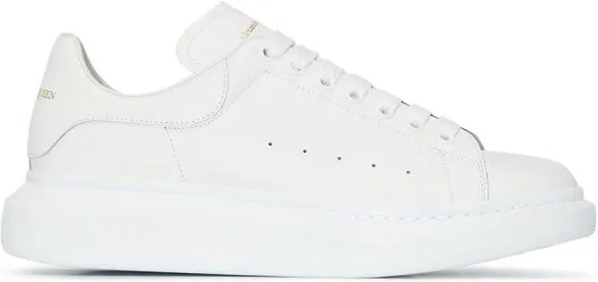 Alexander McQueen Oversized leather sneakers White