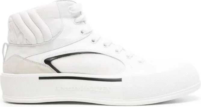 Alexander McQueen Seal-embroidered sneakers White