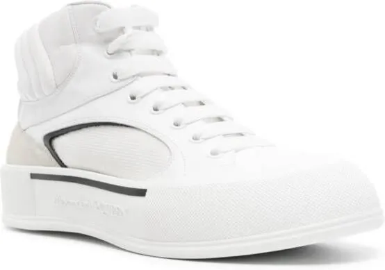 Alexander McQueen Seal-embroidered sneakers White