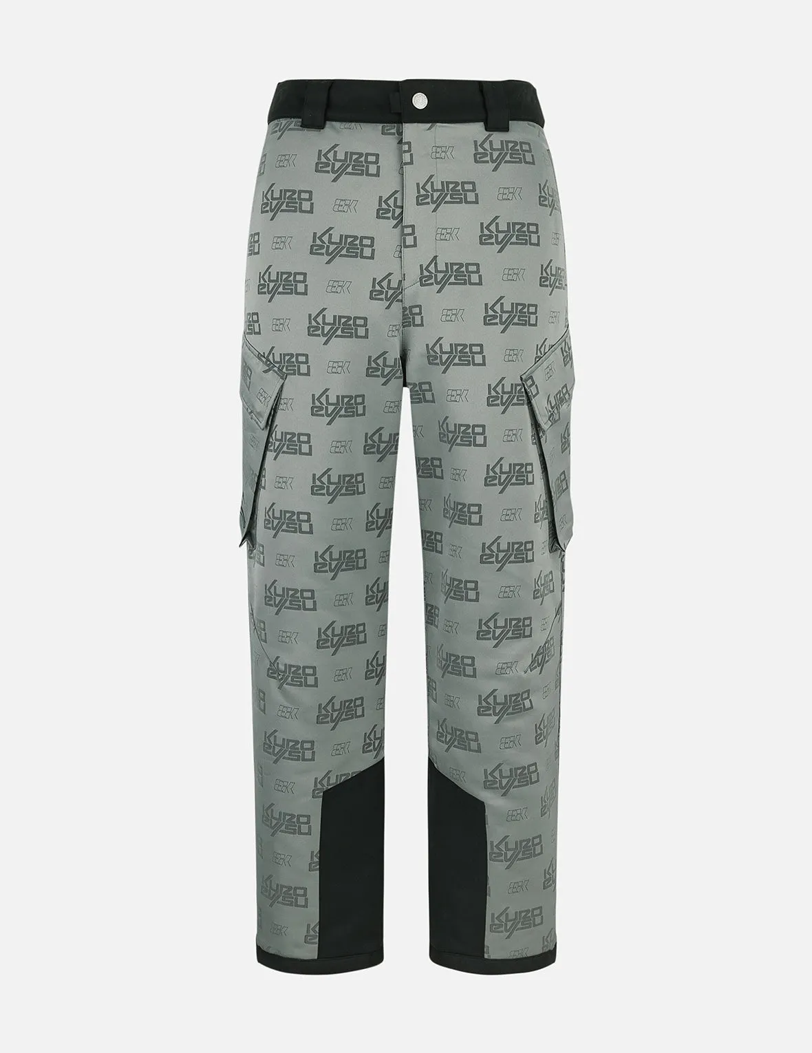 Allover Logo Jacquard Wide-leg Padded Ski Joggers