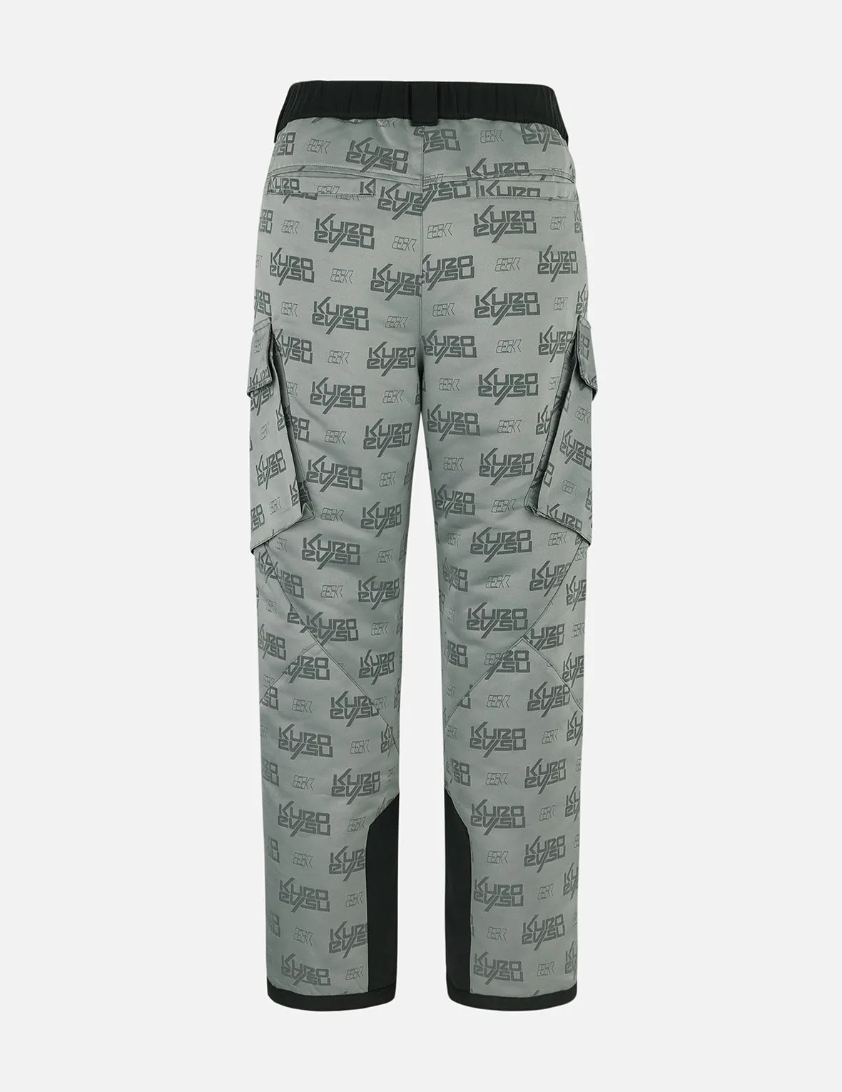 Allover Logo Jacquard Wide-leg Padded Ski Joggers