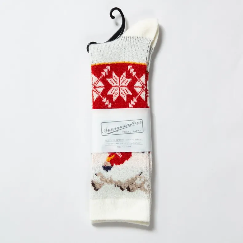 Anonymous Ism Wool Ski JQ Crew Sock (Off White)