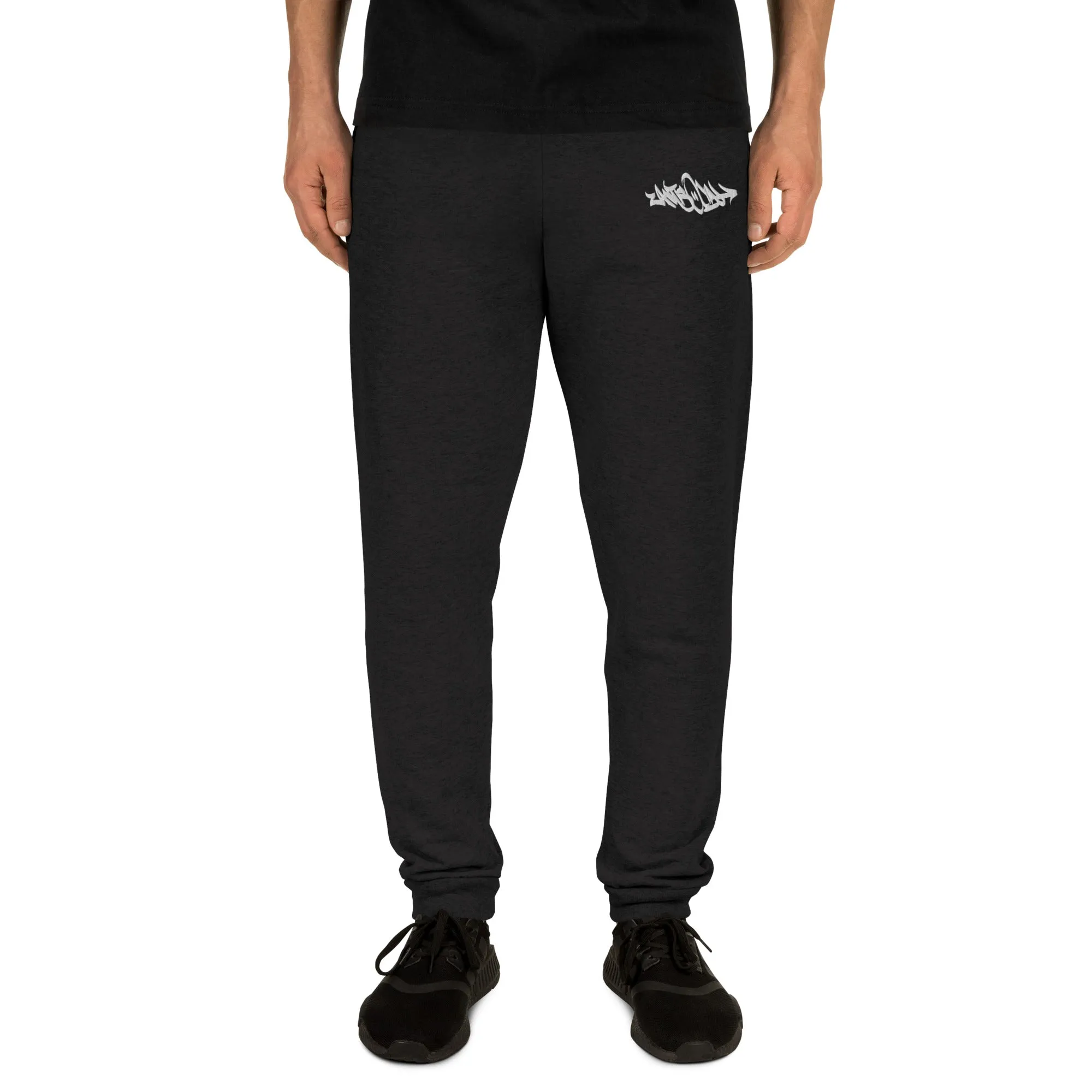 Antisocial Graffiti Tag Joggers | Black