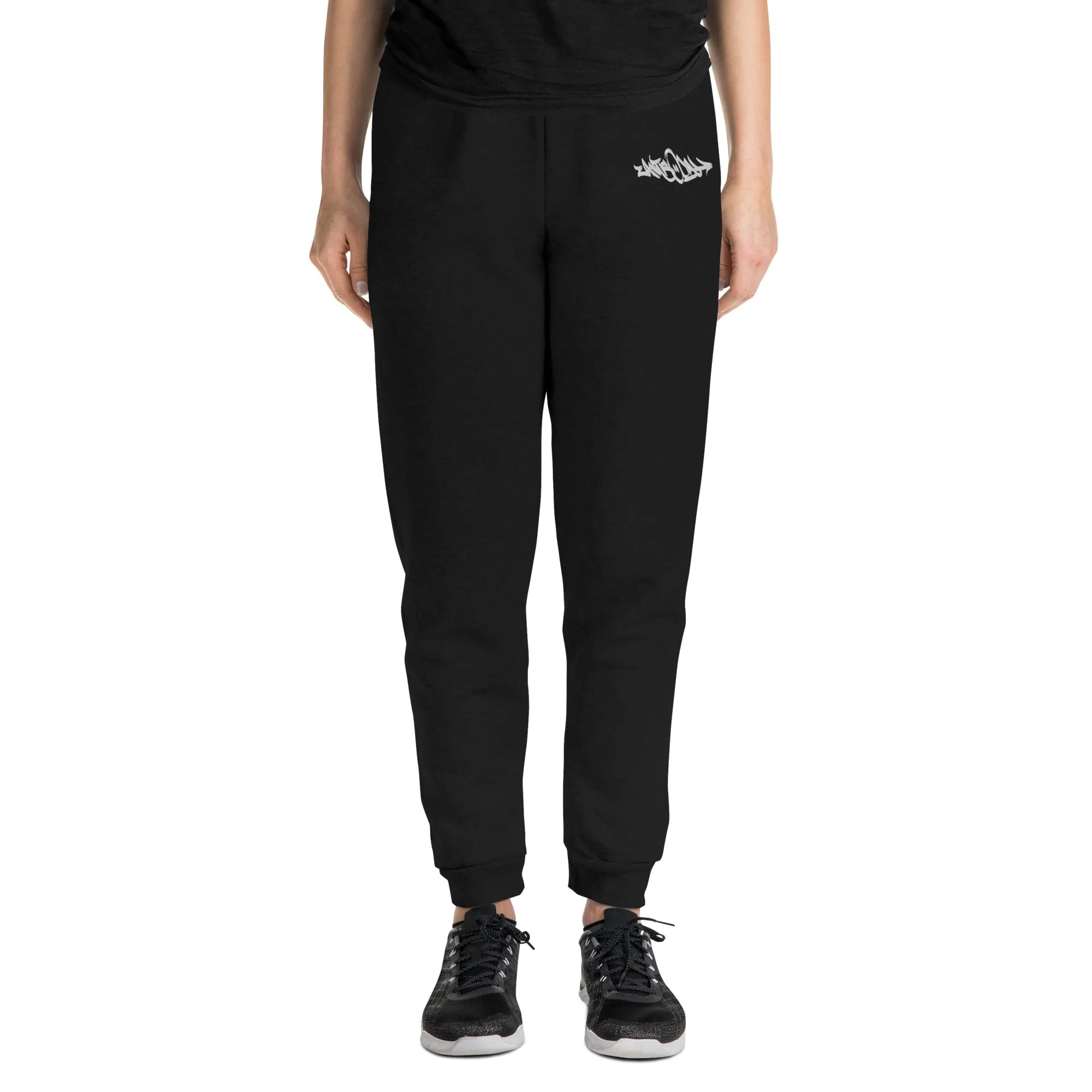 Antisocial Graffiti Tag Joggers | Black