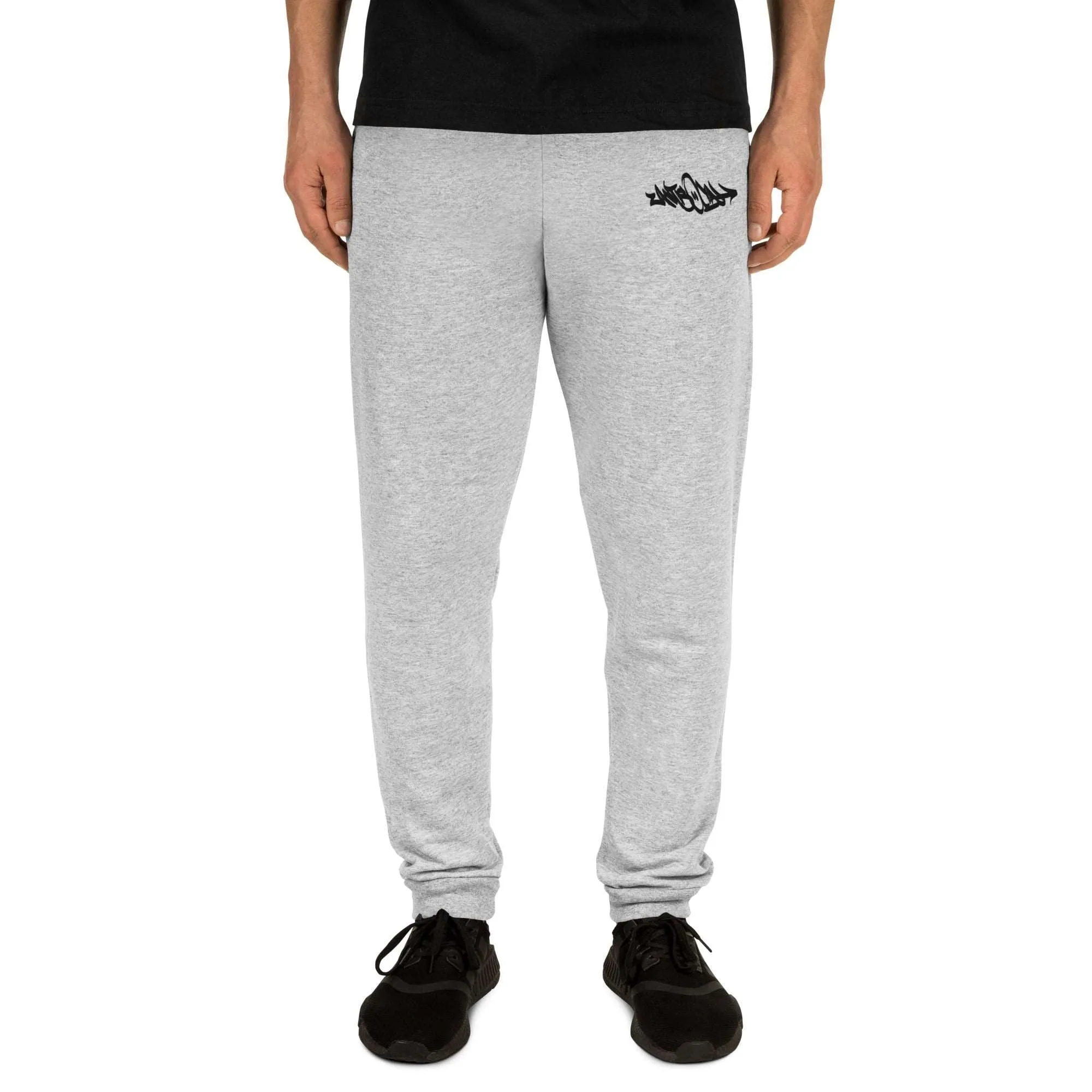 Antisocial Graffiti Tag Joggers | Gray