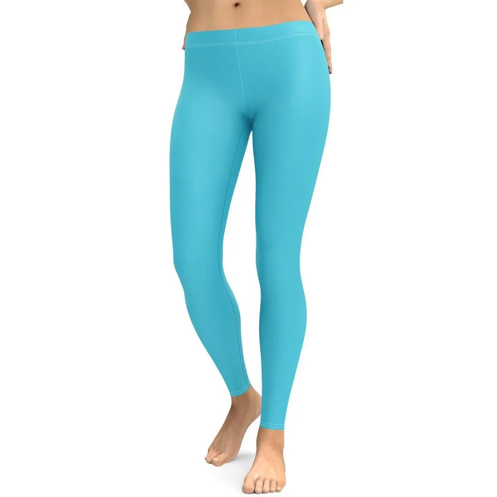 Aqua Turquoise Leggings