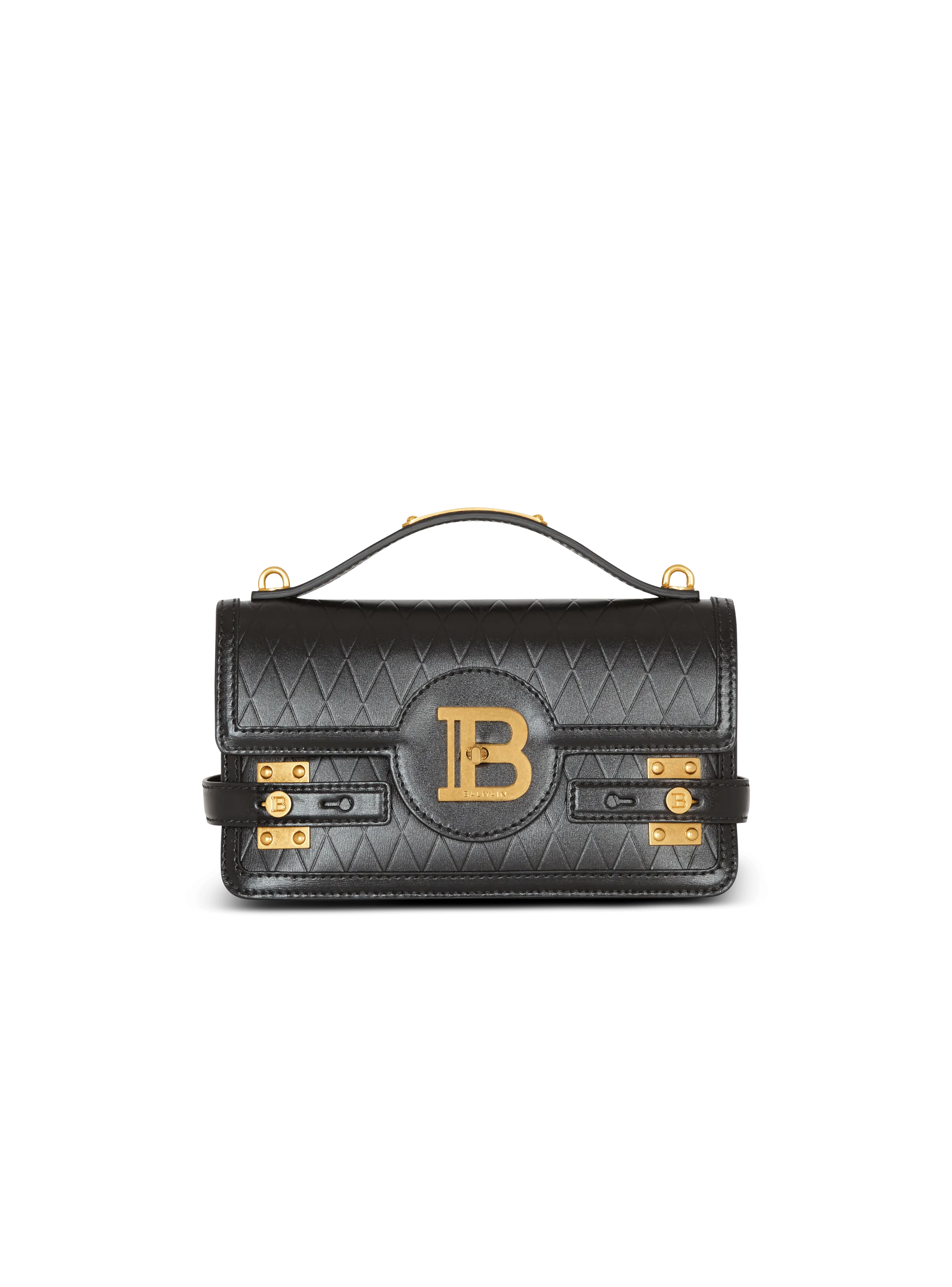 B-Buzz Shoulder 24 bag in Diamond-embossed calfskin