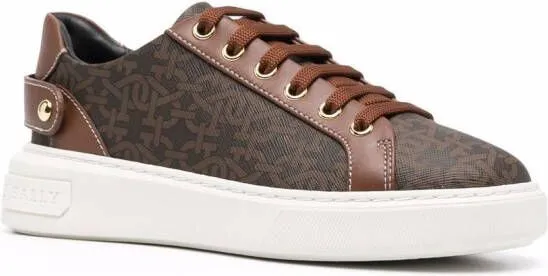 Bally Malya monogram-print sneakers Brown