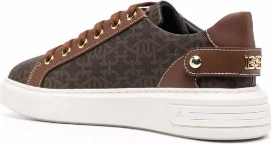 Bally Malya monogram-print sneakers Brown