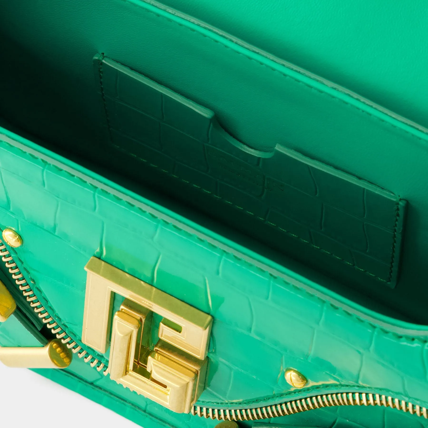 Balmain  Blaze Shoulder Bag - Balmain - Leather - Green