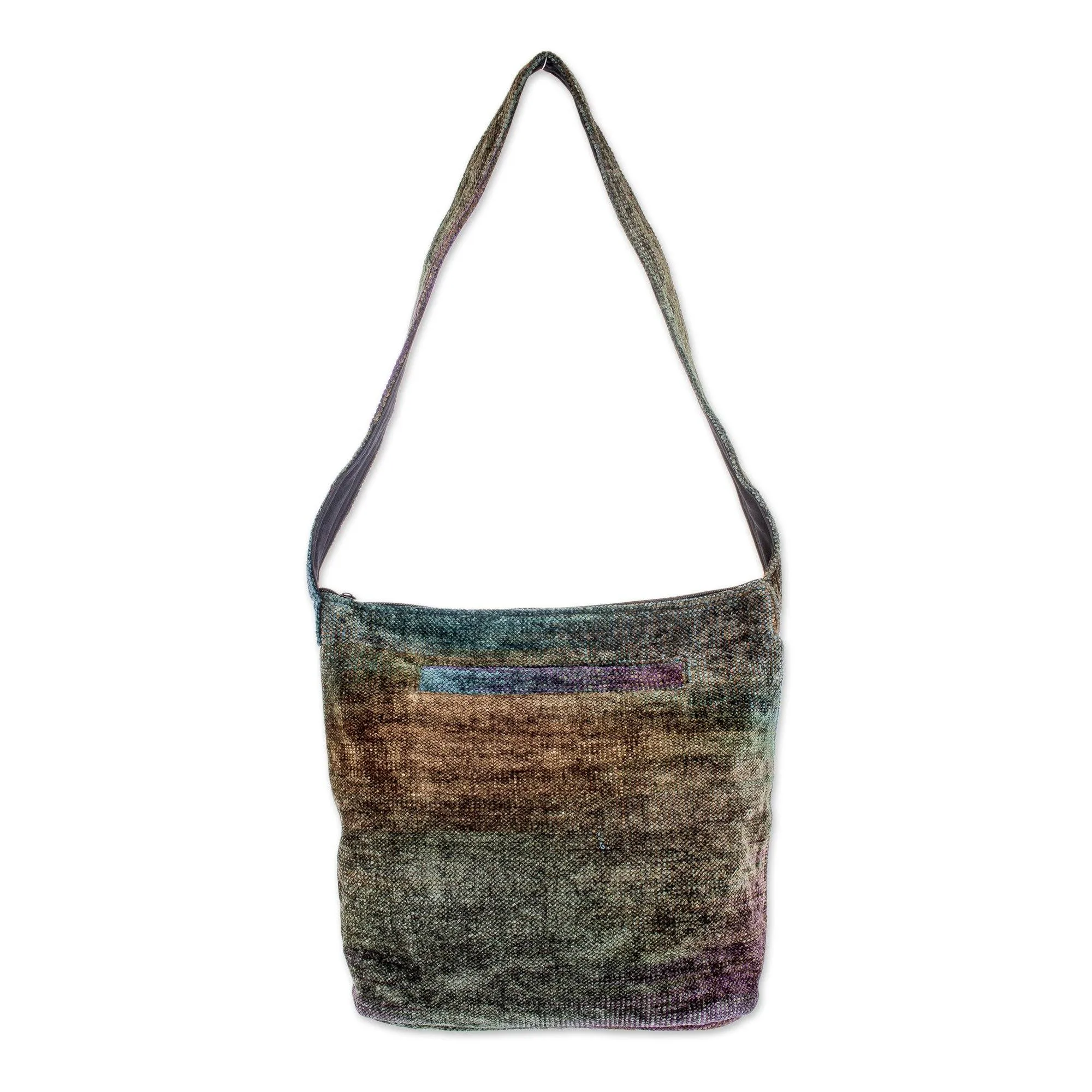 Bamboo Chenille Shoulder Bag