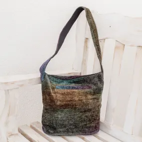 Bamboo Chenille Shoulder Bag