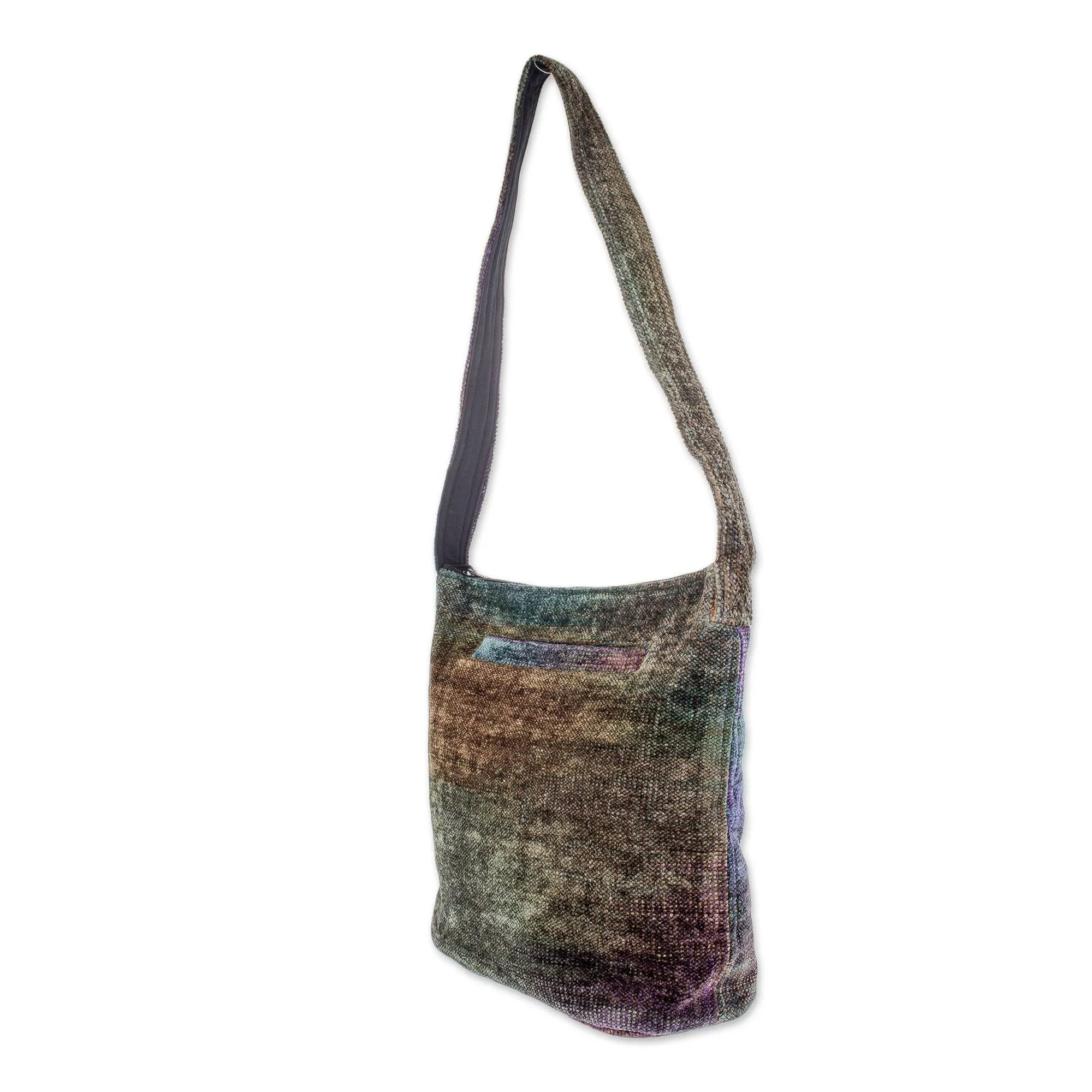 Bamboo Chenille Shoulder Bag