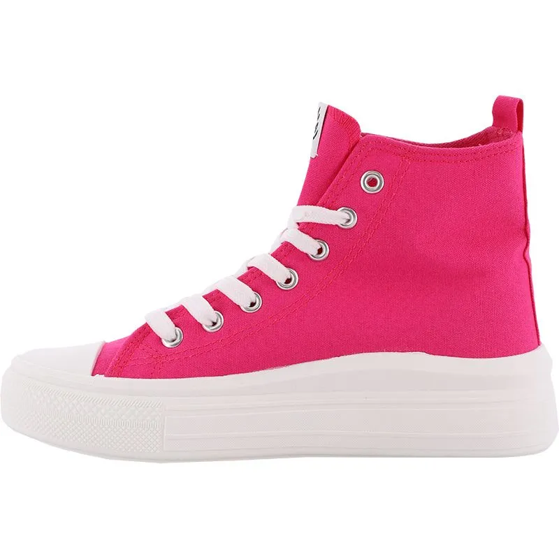 Barbie Kids' High Top Trainers Fuchsia