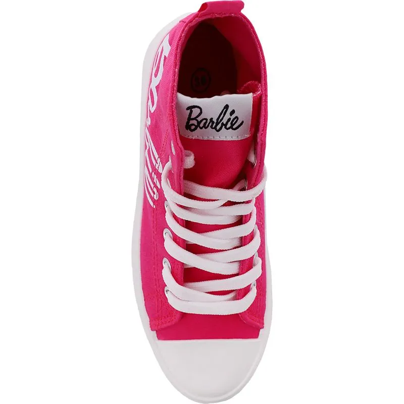 Barbie Kids' High Top Trainers Fuchsia