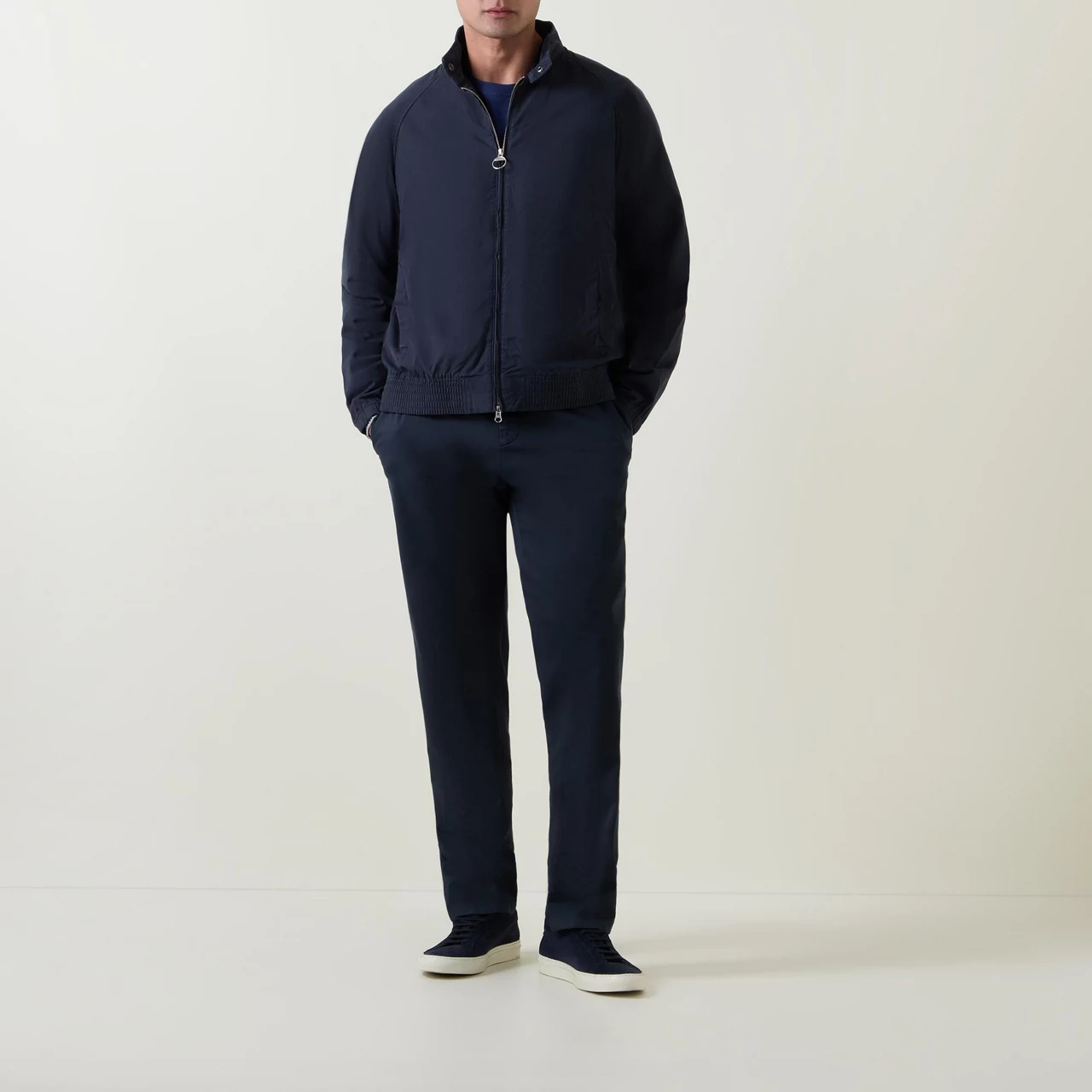 BARBOUR Royston Zip-Up Jacket - Navy