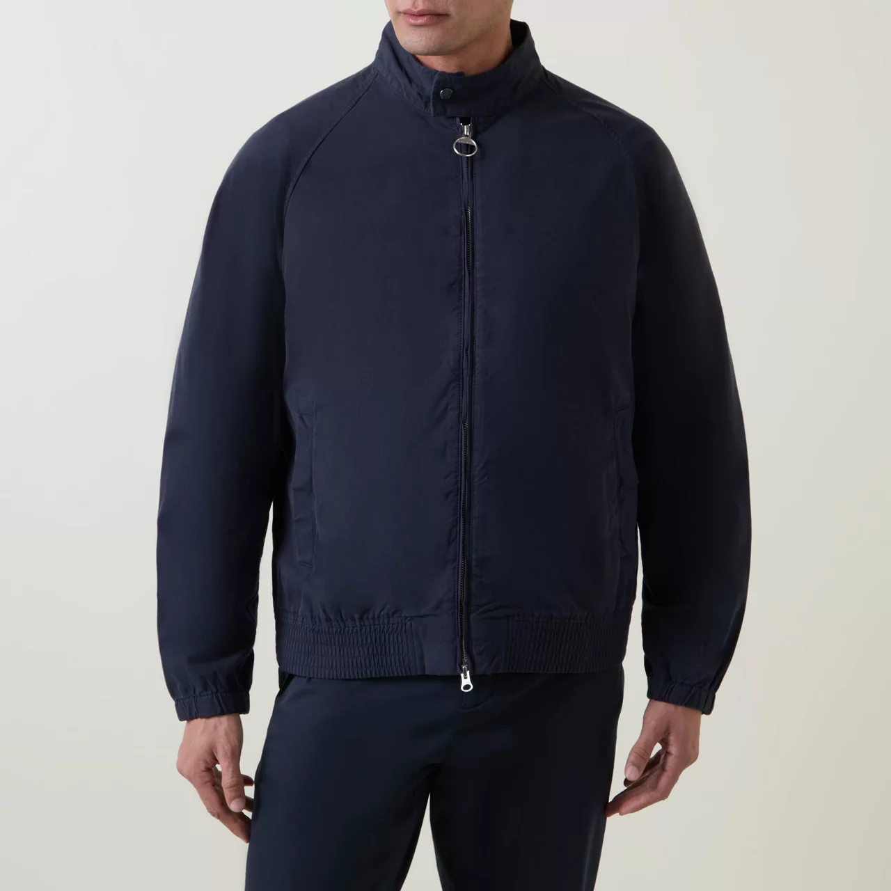 BARBOUR Royston Zip-Up Jacket - Navy