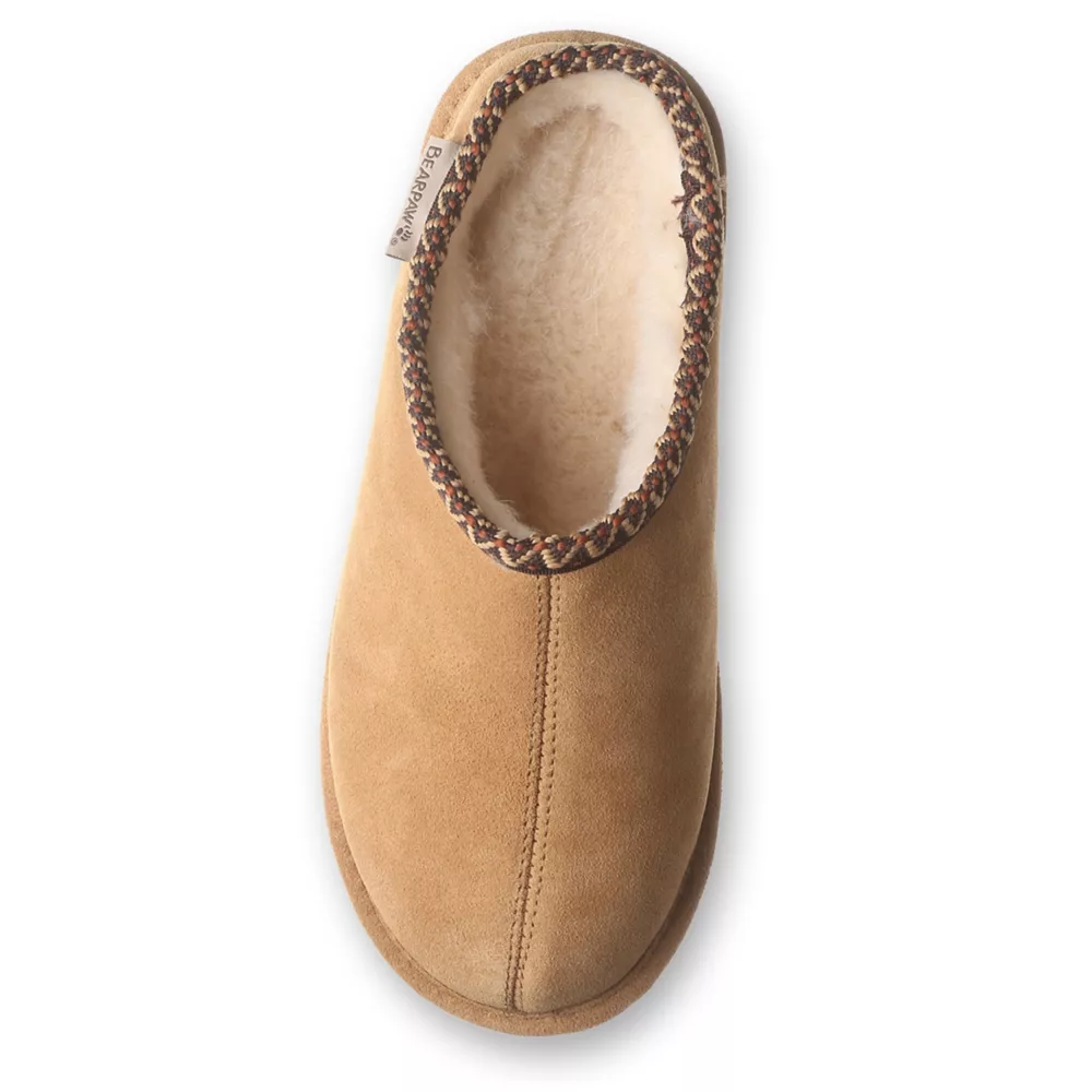 BEARPAW  WOMENS MARTIS PLATFORM SLIPPER