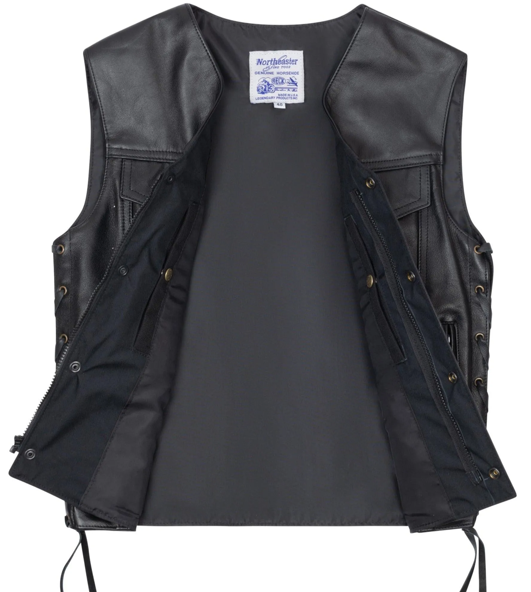 BECK 588 Horsehide Leather Motorcycle Vest