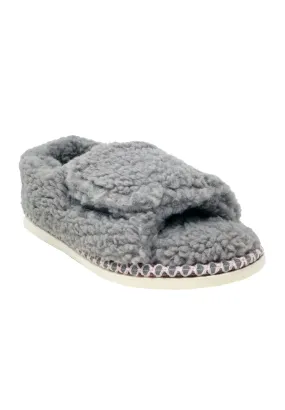 Berber Adjustable Fullfoot Open Toe Slipper