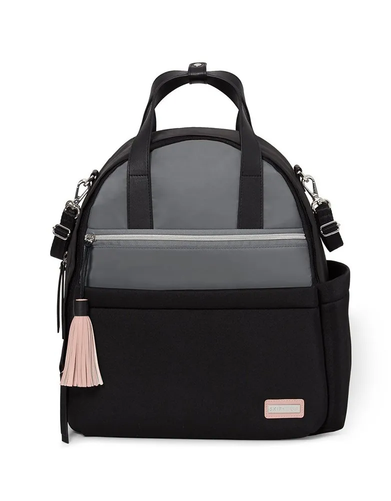 Black & Grey Skip Hop Nolita Backpack Changing Bag