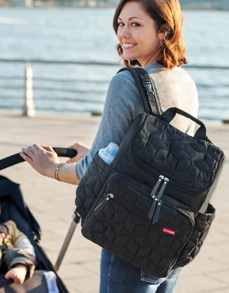 Black Skip Hop Forma Backpack Changing Bag