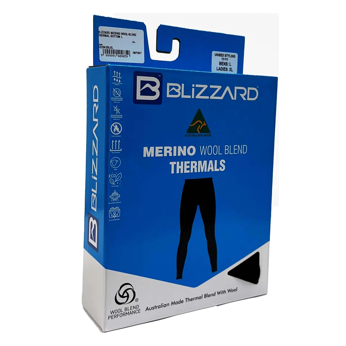 BLIZZARD MERINO WOOL-BLEND THERMAL BOTTOM 