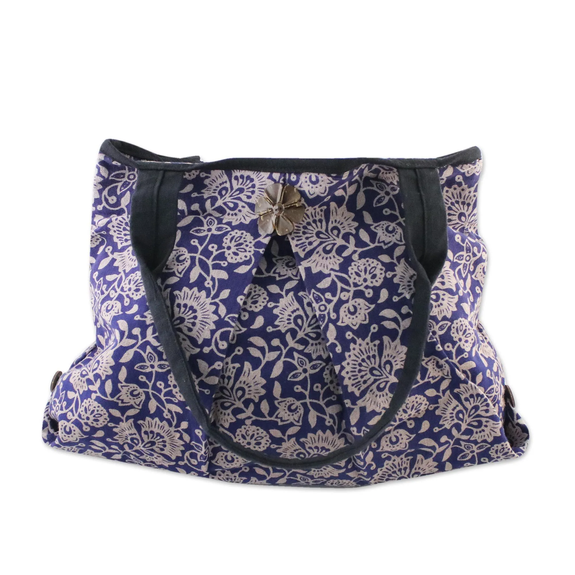 Blue Cotton Handcrafted Shoulder Bag