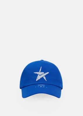 Blue Embroidered Logo Hat - Blue