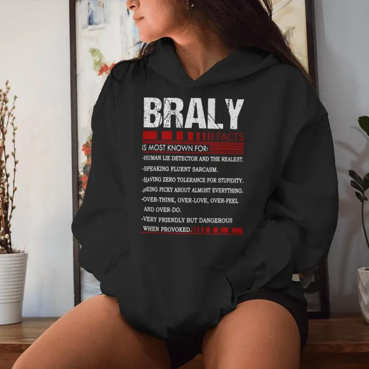 Braly Name Facts Last Name Braly Name Facts Family Name Women Hoodie