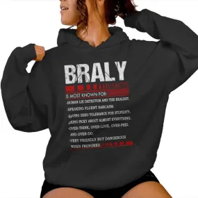 Braly Name Facts Last Name Braly Name Facts Family Name Women Hoodie