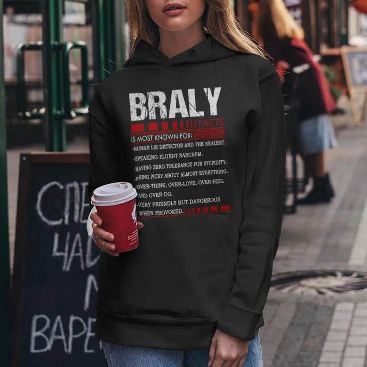 Braly Name Facts Last Name Braly Name Facts Family Name Women Hoodie