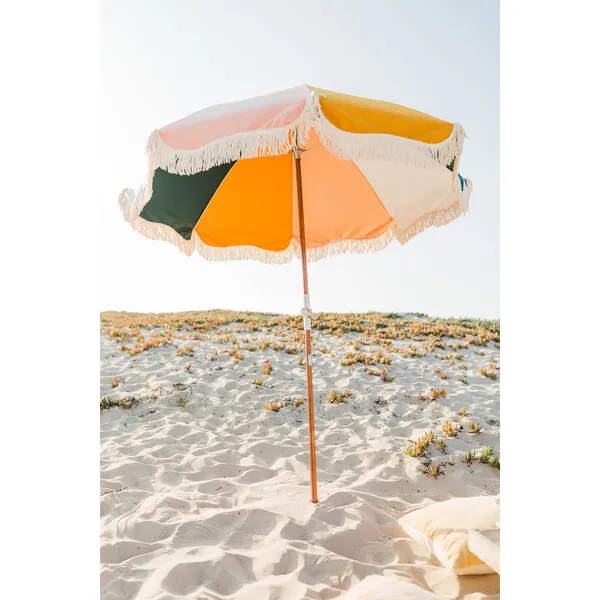 Business & Pleasure Co. Premium Beach Umbrella, 70's Panel Cinque