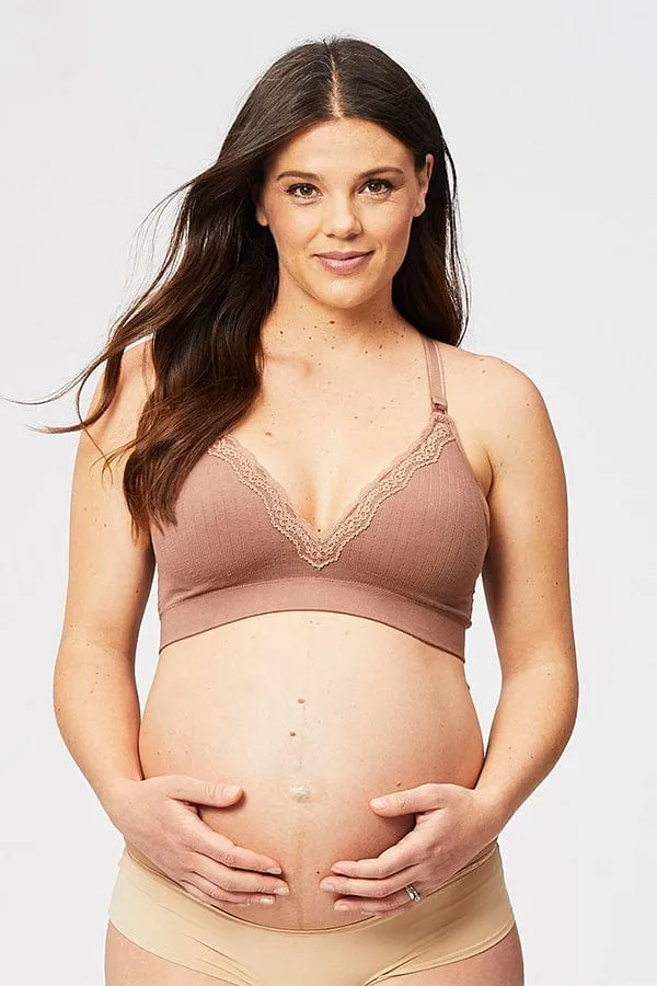  Cake Maternity     Tutti Frutti Nursing Bra - Mocha