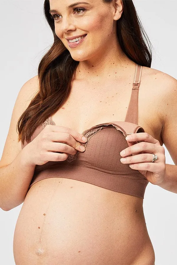  Cake Maternity     Tutti Frutti Nursing Bra - Mocha