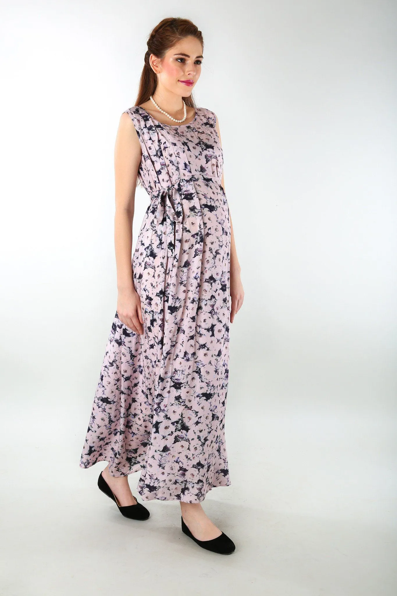 Cameo Pink Flair Maternity Dress