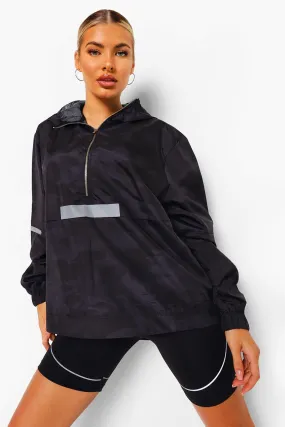 Camo Waterproof Running Jacket with Reflective