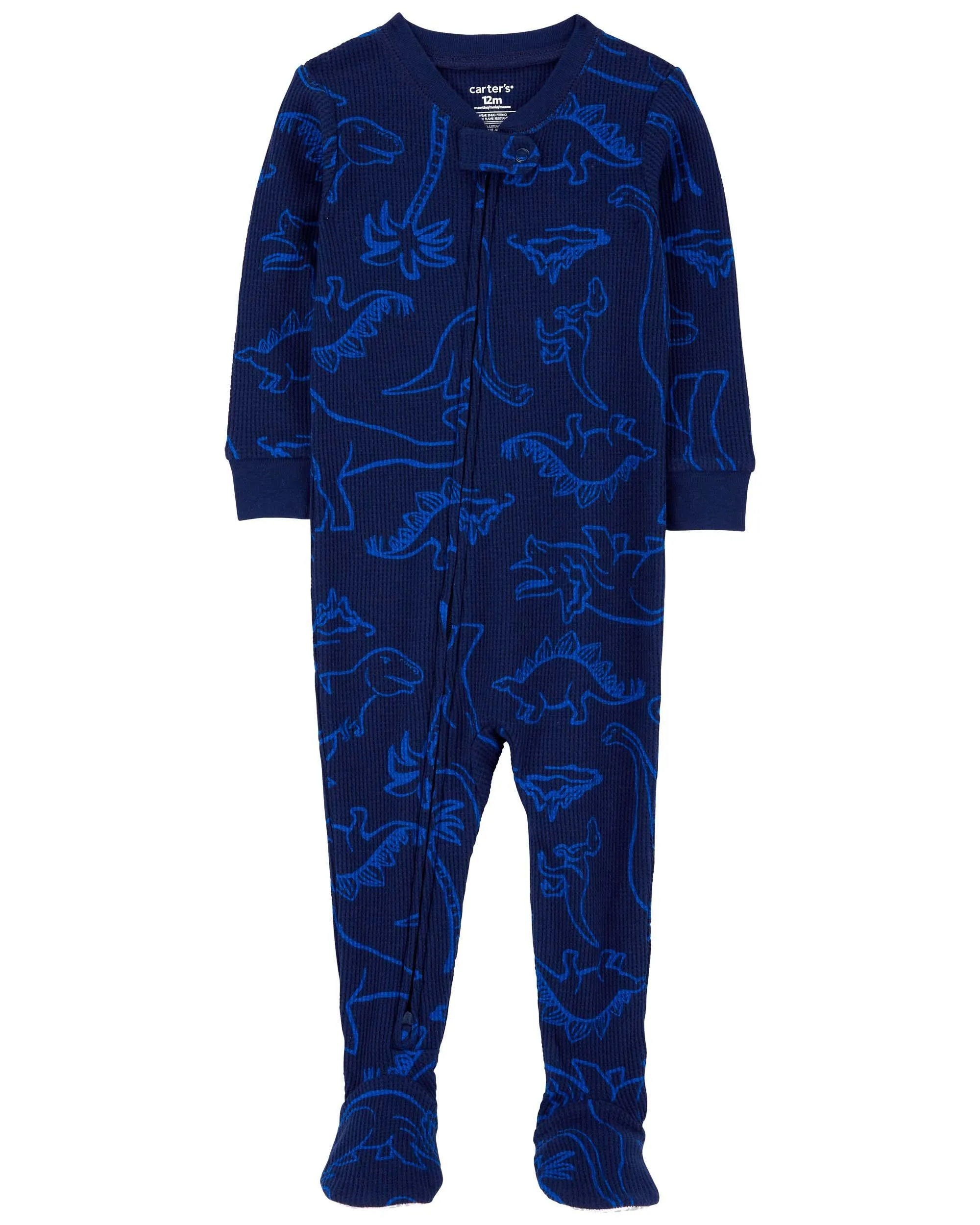 Carter's / OshKosh Baby 1-Piece Dinosaur Thermal Footie Pyjamas