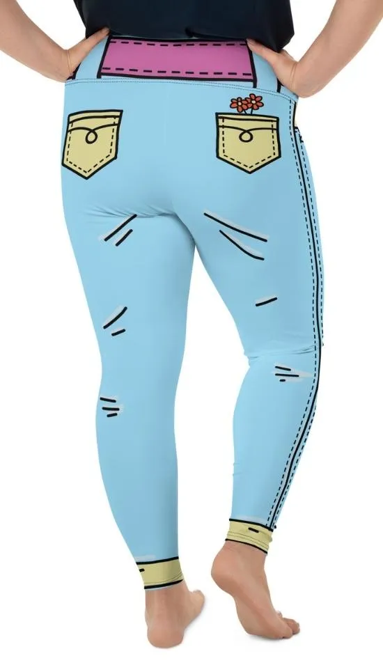 Cartoonized Plus Size Leggings